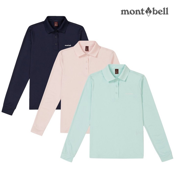 몽벨 여성 퍼포먼스L 카라 긴팔 티셔츠_MW3GBWOL20