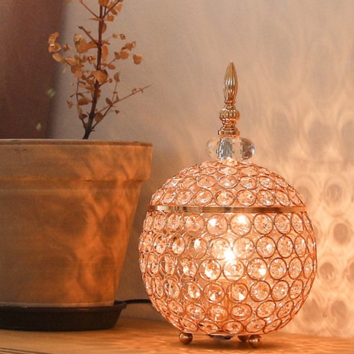 크리스탈 바스켓 테이블 단스탠드 전구증정, 크리스탈 바스켓 단스탠드 전구증정