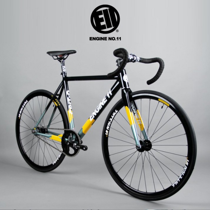2022 엔진11 크릿디 픽시자전거100조립 무료배송, 블랙엘로우