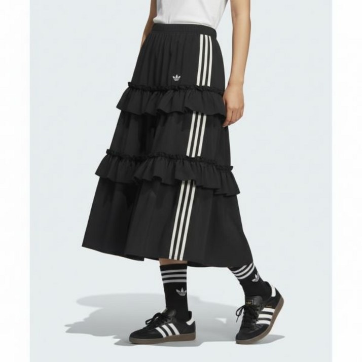 아디다스 롱 스커트 - 블랙 KQ6505