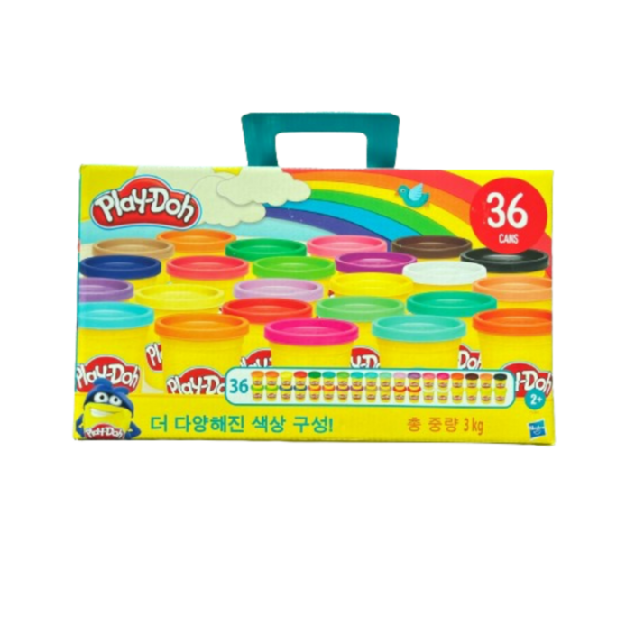 해즈브로 플레이도우 뉴 메가팩 36팩, 혼합색상, 85g