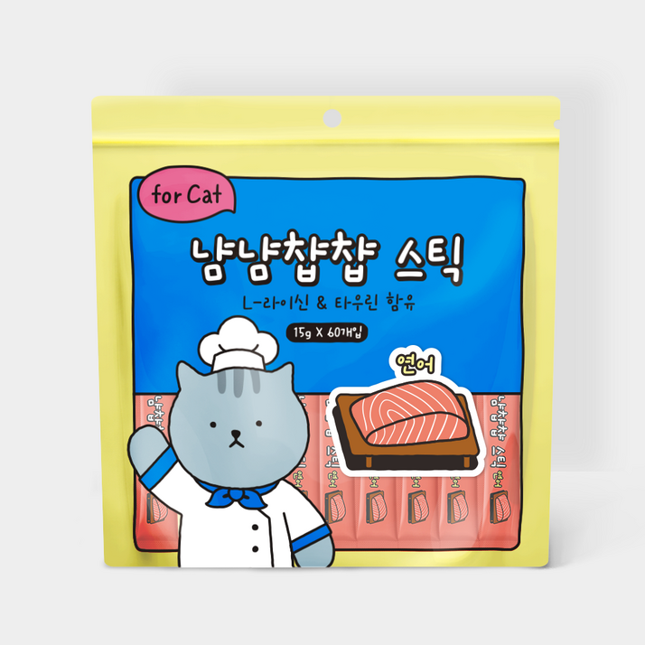 냠냠챱챱 스틱 짜먹는 고양이 대용량 간식