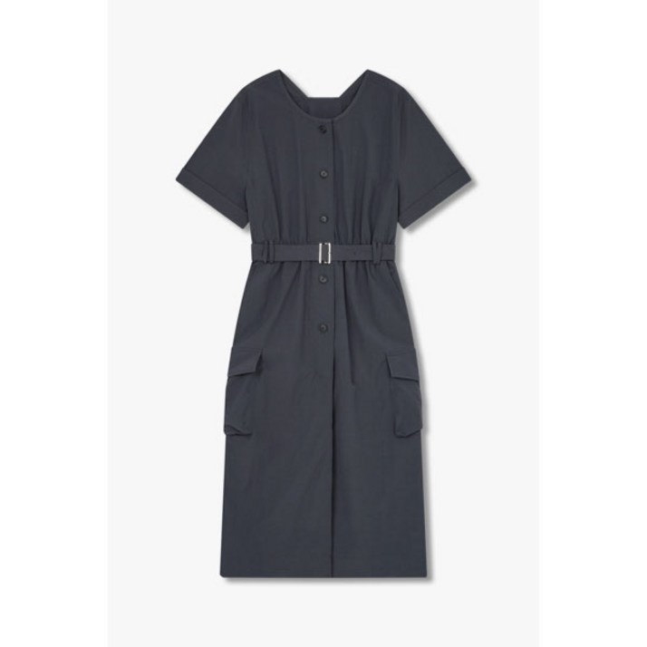 g-cut 지컷 (7255237105) 프론트 버튼 벨티드 원피스