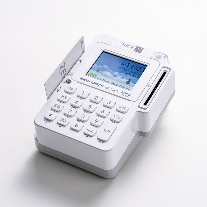 나이스 관리비없는 유선 2인치 신용카드단말기, 1개, NC-7000