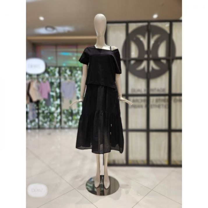 백화점 듀엘 백 와펜 티셔츠 & 티어드 레이어드 원피스 D242MSE056 아울렛