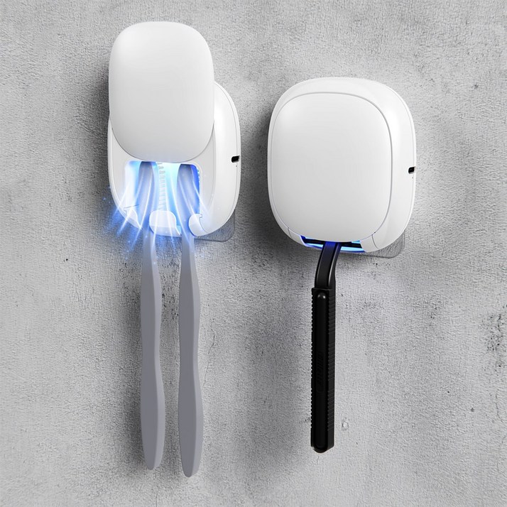 어니우니 휴대용 UVC 무선 칫솔 면도기 살균기