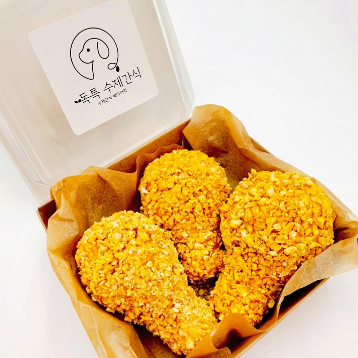 독특 수제간식 강아지 치킨3pcs 멍치킨