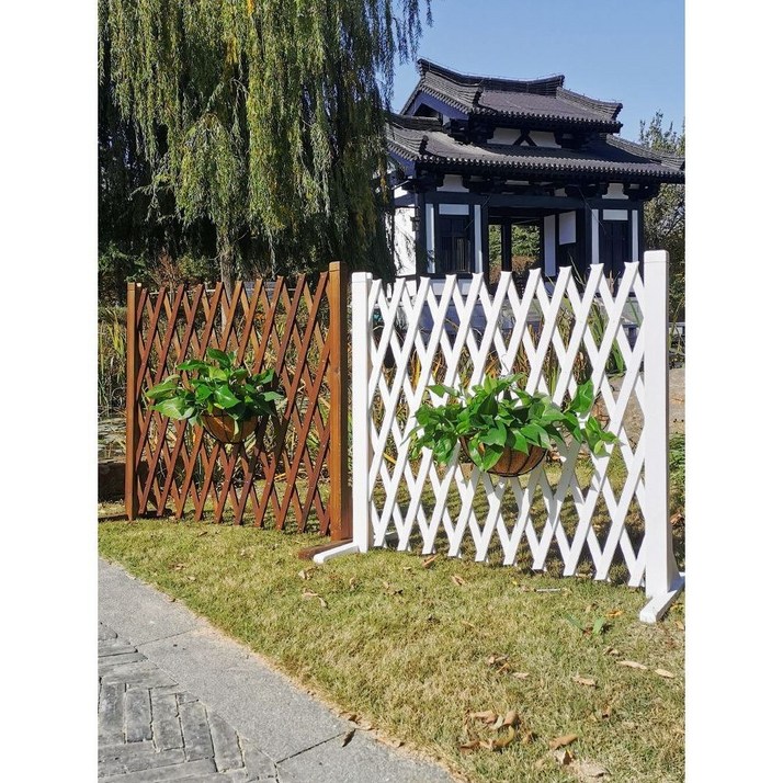 우드 접이식 울타리 펜스 가림막 애견 나무 담장 대형