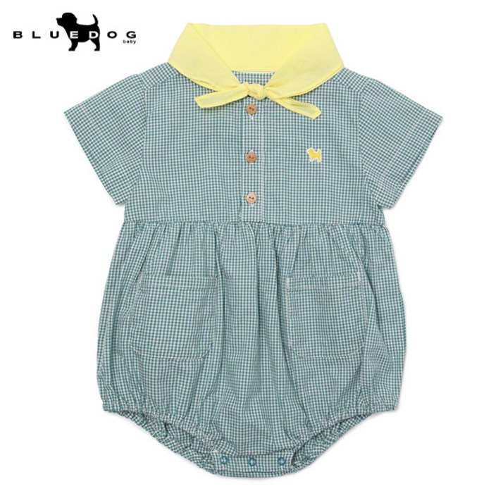 블루독베이비 미니 체크 바디수트 택가격 95000원