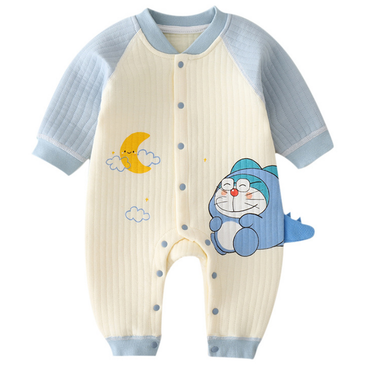 스타존 유아용 신생아 겨울 우주복 바디슈트 실내복 아기옷 아기내복 우주복 3층 보온 우주복