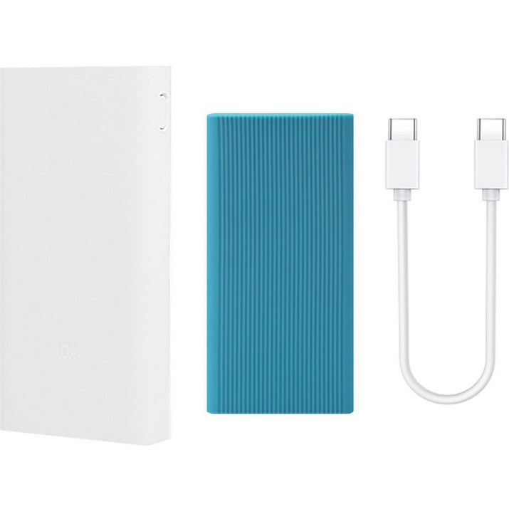샤오미 5세대 고속충전 보조배터리 20000mAh  케이스  C to C타입 케이블 세트