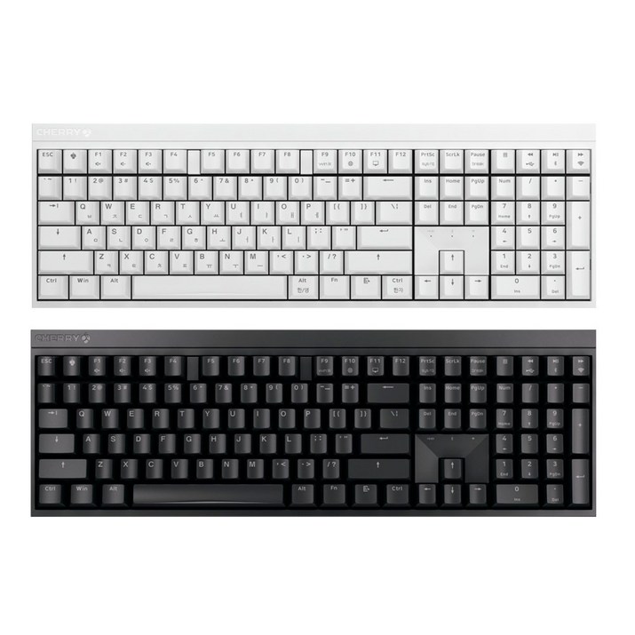 CHERRY 무선 기계식 일반형 키보드, 블랙, MX BOARD 2.0S 저소음적축, 적축 CHERRY 무선 기계식 일반형 키보드, 블랙, MX BOARD 2.0S 저소음적축, 적축