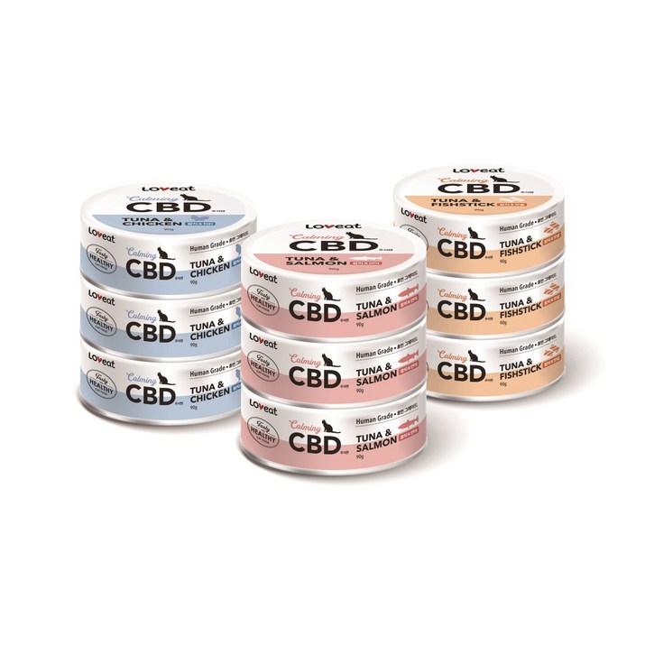 사조 러브잇 CBD 고양이 주식캔, 24개, 90g, 생선