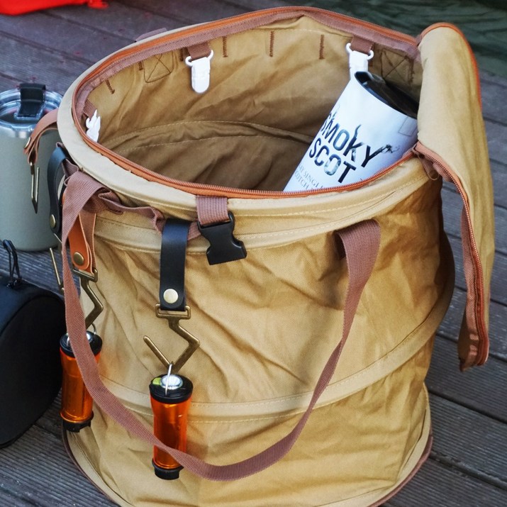 에이원스토어 캠핑 대용량 팝업 수납 쓰레기통 가방