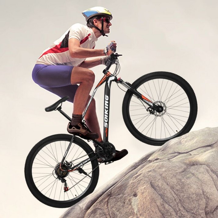 산악 MTB 자전거 29인치 21단 풀 서스펜션 남성 듀얼 디스크 브레이크, 단일색상