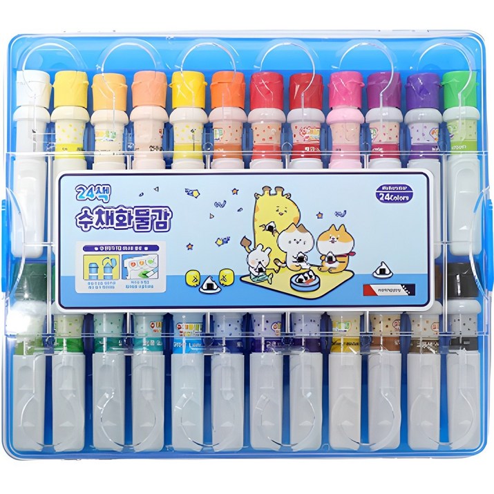 모닝글로리 수채화물감 블루, 237g, 24색 모닝글로리 수채화물감 블루, 237g, 24색