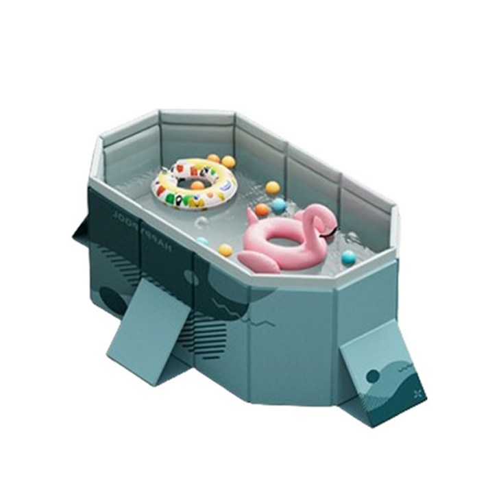 원터치 대형 접이식욕조 패널형 전신 간이 성인 이동식 욕조, 1개, 블루