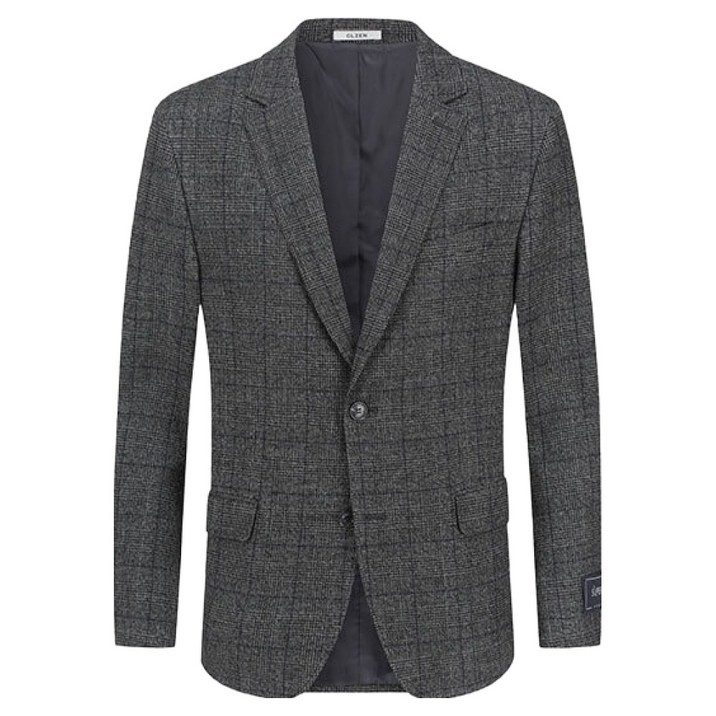 올젠 남성용 스탠다드핏 체크 자켓 ZOD4KG1313