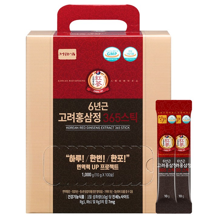 정원삼 6년근 고려홍삼정 365스틱