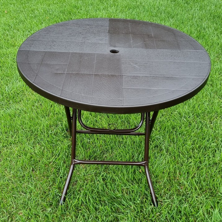 투에이산업 라탄 원형 야외테이블