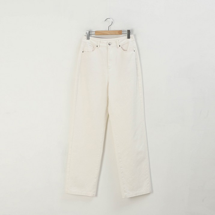 [피핀] 숏중롱 파스텔 내추럴코튼 일자 와이드 팬츠 #710643
