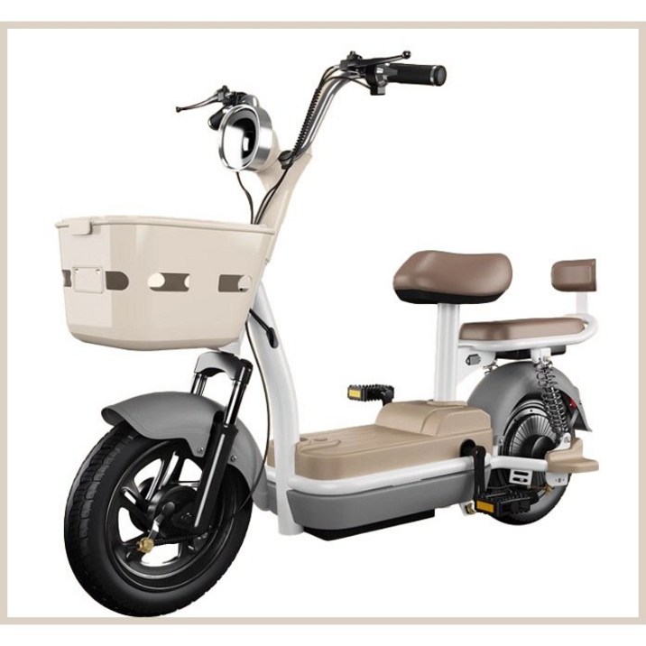 미니 전기자전거 출퇴근 전동 2인용 pas 페달 48v 배달 전동 아이와 함께 장보기 스쿠터