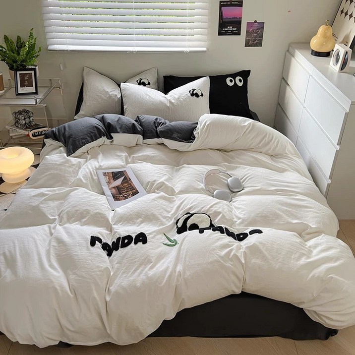 헤디야 판다 이불커버침대커버베개커버 3종세트