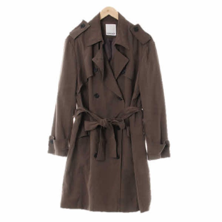 5564 톰보이 카키 플랩견장더블트렌치코트 [80-90]