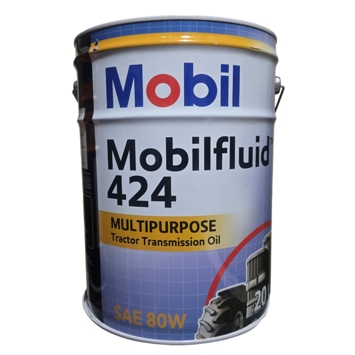 (투제이몰) 모빌 플루 424 UTTO 트랙터 농기계 유압오일 20L, 1개