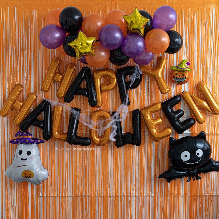 로나파티 할로윈 홈 파티 용품 10종 세트 풍선 장식