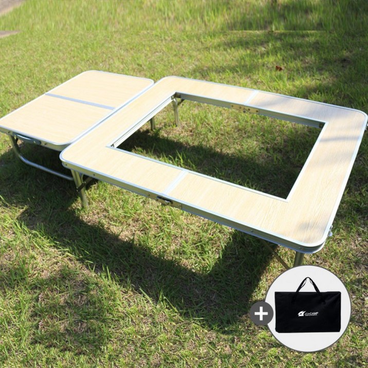 캠핑 롤테이블 경량 접이식 소형 롤업 미니 아웃도어 테이블 야외 바베큐 화로대 캠핑테이블, 우드