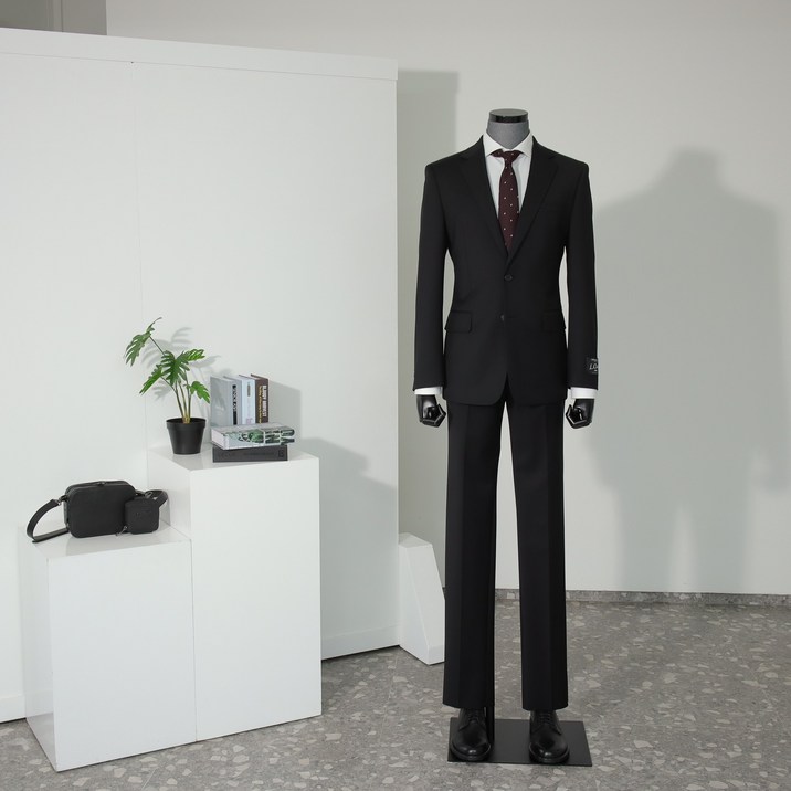 리버클래시 LLM11501BK [SMAL-FIT SUIT] 울 스판 싱글 슬림 정장 블랙