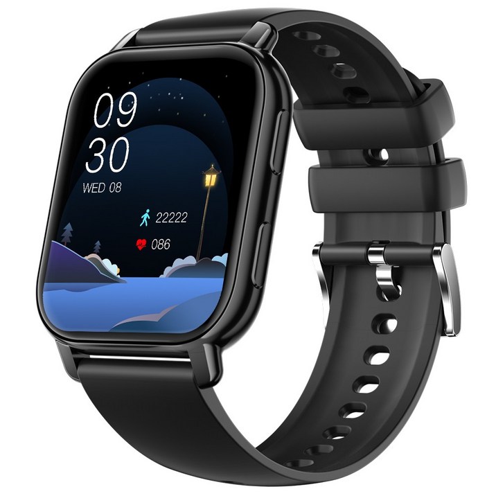 한정특가웨어러블 통화 스마트워치 P5S 한글판 1.85인치, GPS  블루투스, 4.7cm, 블랙