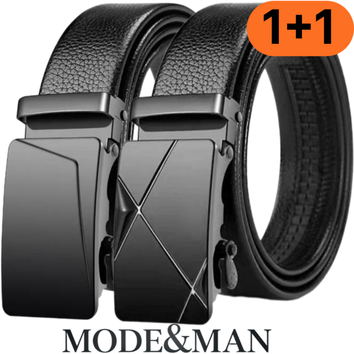 모드앤맨 남성 벨트 자동 가죽 1+1