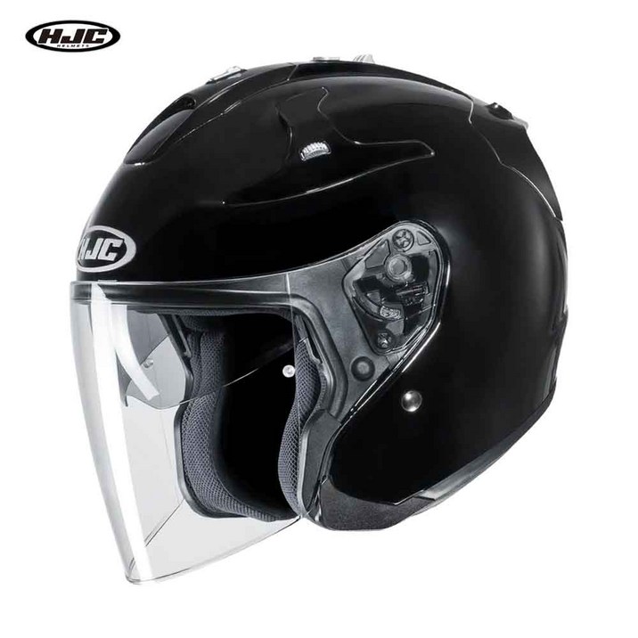 HJC 오픈페이스 헬멧 FG-JET 솔리드 메탈 블랙 SOLID METAL BLACK