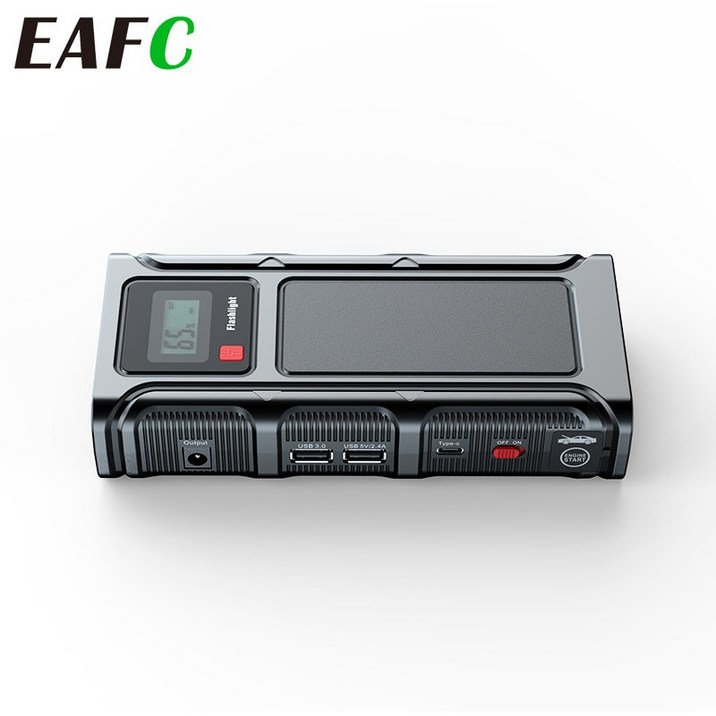 자동차 점프 스타터 22000mAh 보조베터리 휴대용 12 볼트 시작 장치 비상 + 지능형 클립 가방