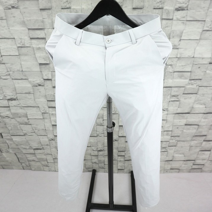 추샵 슬림핏 면 스판 슬랙스 남자 치노바지 깔끔한 데일리 출근 팬츠