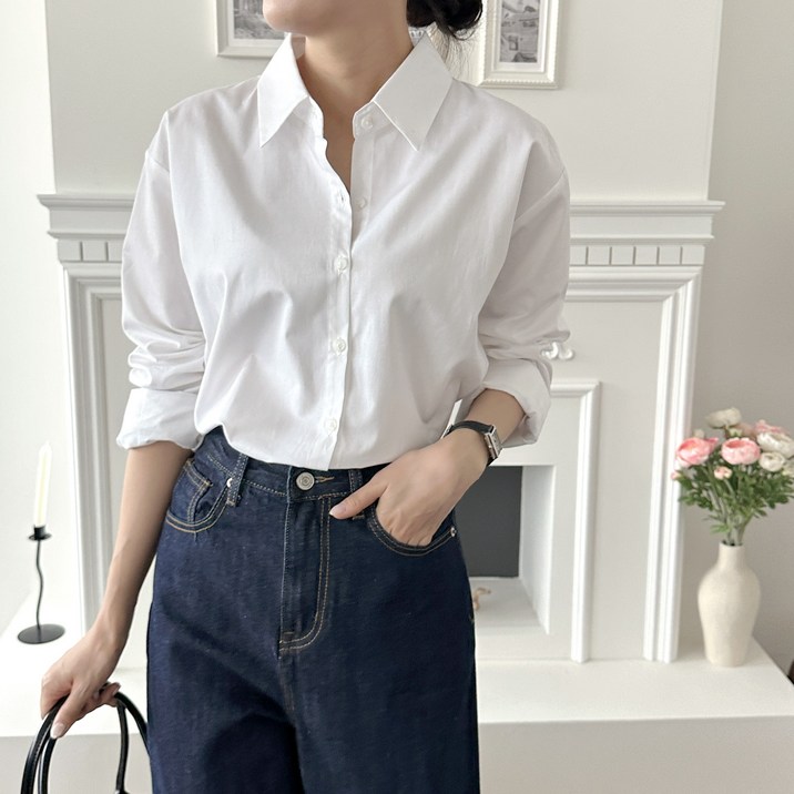 여자 가을 데일리셔츠 4종 기본핏 오버핏 긴팔셔츠 여자 가을 데일리셔츠 4종 기본핏 오버핏 긴팔셔츠