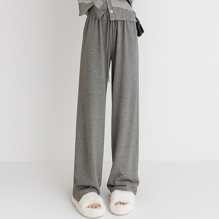 시그무드 여성용 와이드 밴딩 팬츠 트레이닝 바지