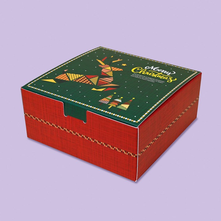 크리스마스 원터치 선물상자 수건 쿠키 휘낭시에 포장박스 소 300개, 50개
