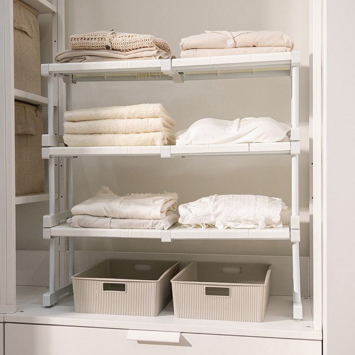 하우쏠 브링 길이조절 옷장 정리함 칸막이 선반 대형