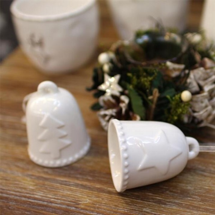 아트박스/하하홈 세라믹 벨 오나먼트