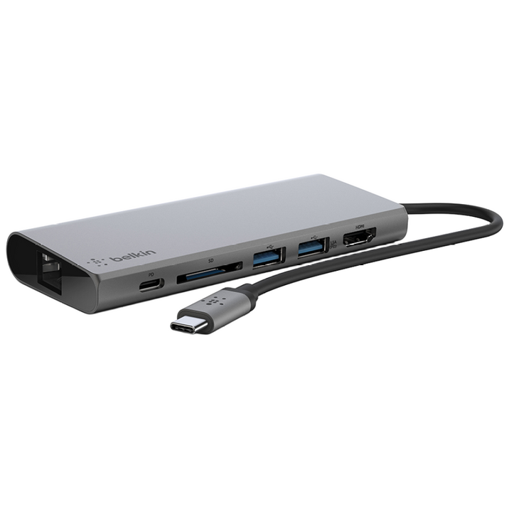 벨킨 6in1 C타입 멀티허브 F4U092bt 맥북 아이패드 갤럭시북 LG그램 호환 SD카드 USB허브