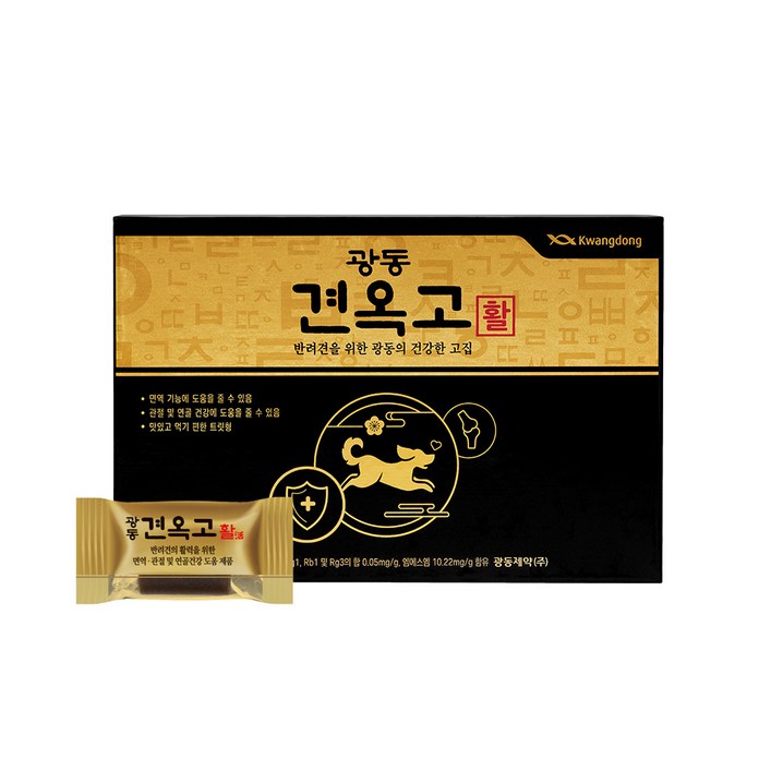 광동 반려동물 견옥고 활 종합영양제 5g x 30p, 홍삼 아카시아꿀 혼합맛, 1개, 뼈관절강화