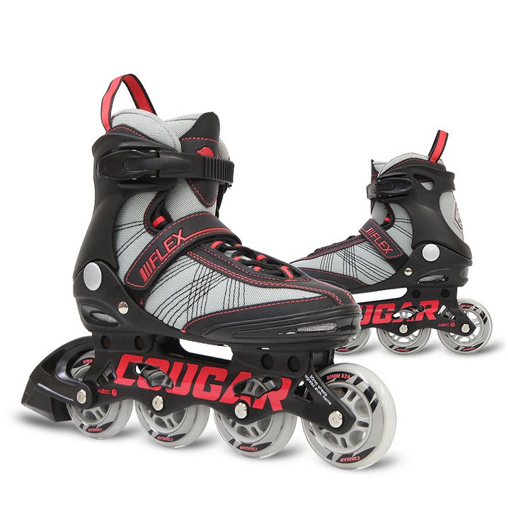 쿠거 성인용 플렉스 W 인라인스케이트, 그레이레드