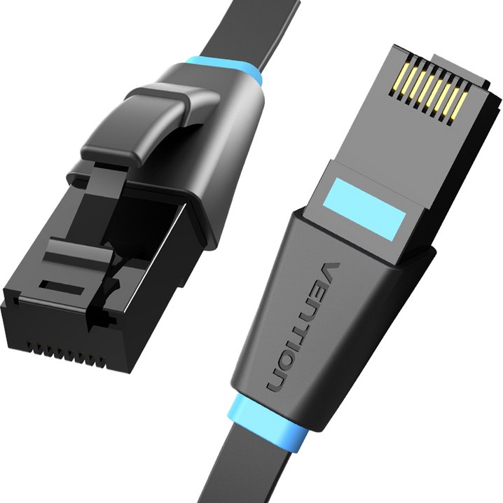 벤션 무산소 칼국수형 CAT6 기가비트 랜선 랜케이블 25m, 혼합색상, 1개 벤션 무산소 칼국수형 CAT6 기가비트 랜선 랜케이블 25m, 혼합색상, 1개