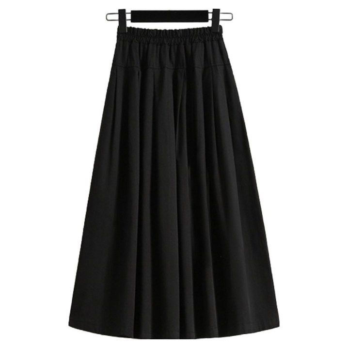 포플러앤씨 여성용 로로스 빅사이즈 밴딩 플레어 스커트 P25FSK073121