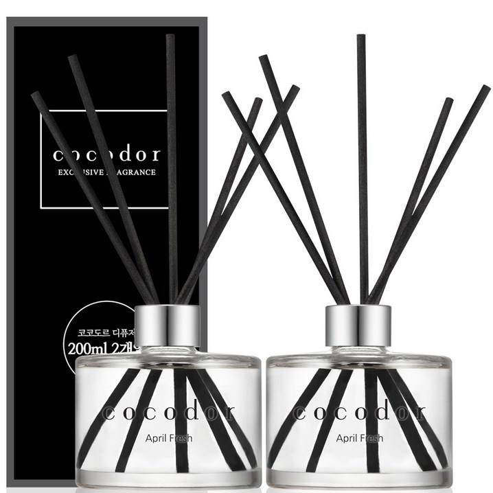 코코도르 디퓨저 200ml x 2p, 에이프릴 프레쉬, 2개 코코도르 디퓨저 200ml x 2p, 에이프릴 프레쉬, 2개