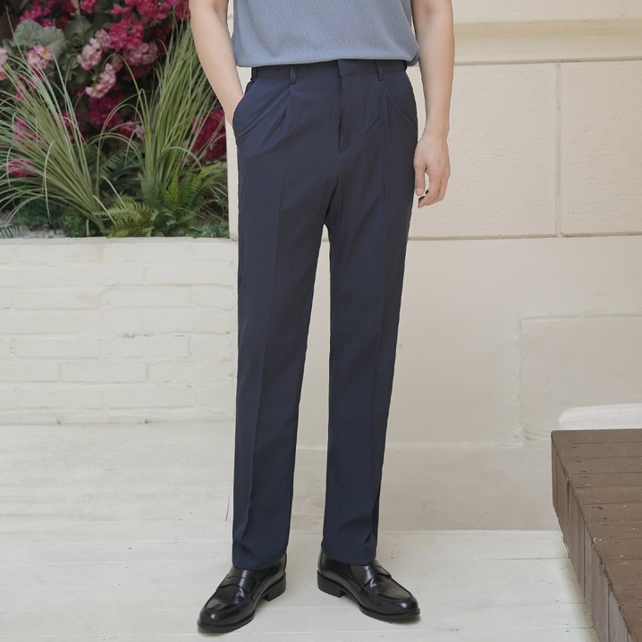 타운클로 남성용 썸머 냉감 히든밴딩 쿨 정장 팬츠