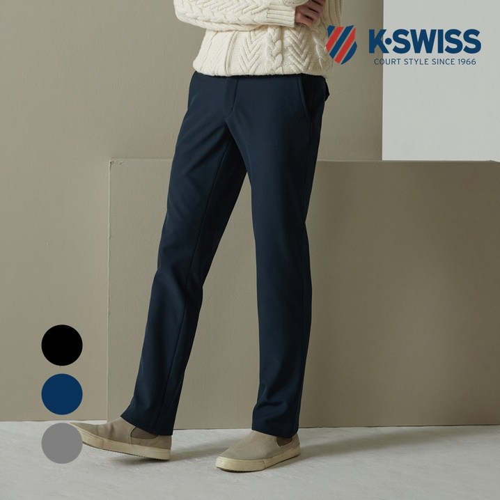 케이스위스 KSWISS 남성 스판 기모 본딩 바지
